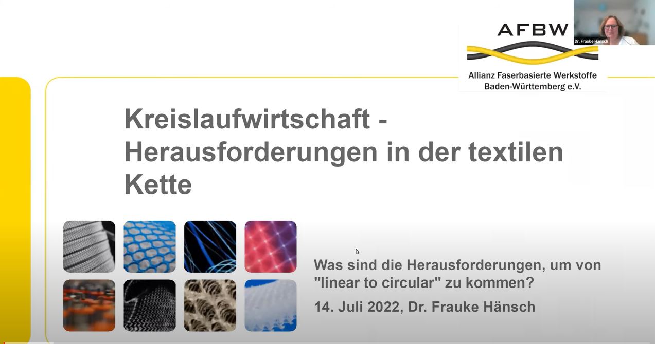AFBW Tutorial: Was können Recyclingtechnologien heute schon leisten